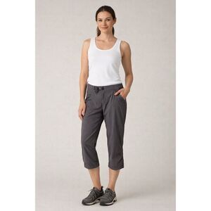 prAna Womens Gray Hiking Capri Pants Size 6 Stretch Outdoor